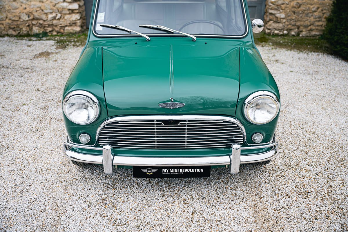 Austin Mini Cooper S mk1 1071 Almond Green 1964 for sale used My Mini Revolution Paris