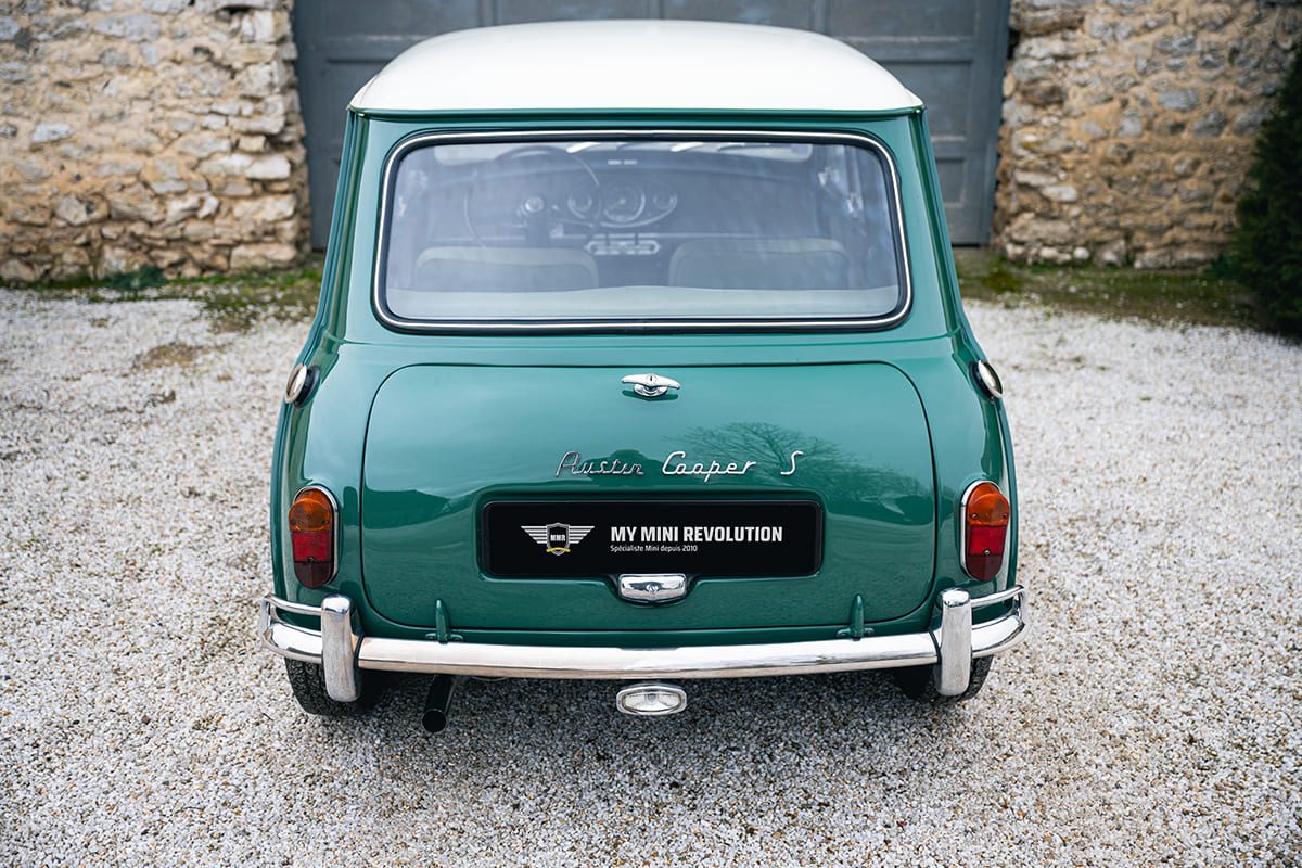 Austin Mini Cooper S mk1 1071 Almond Green 1964 for sale used My Mini Revolution Paris