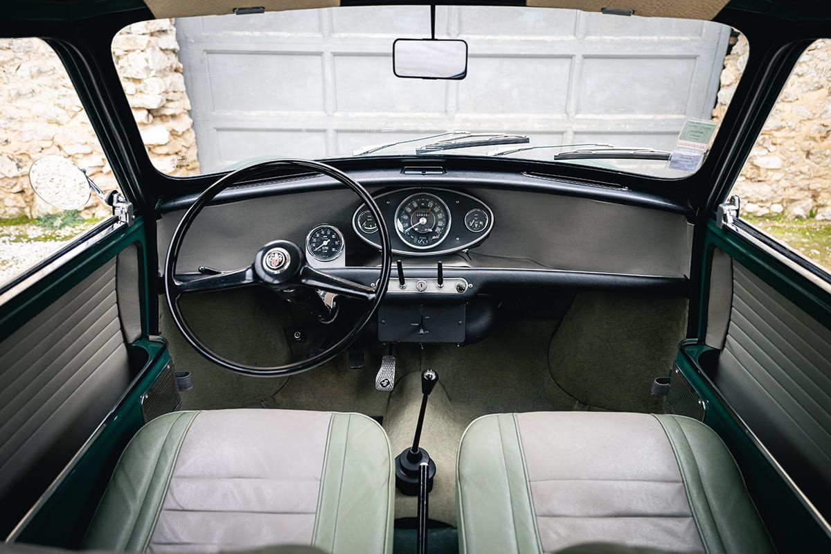 Austin Mini Cooper S mk1 1071 Almond Green 1964 for sale used My Mini Revolution Paris