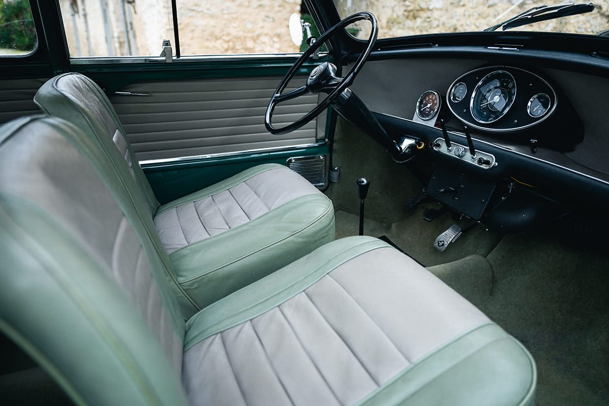 Austin Mini Cooper S mk1 1071 Almond Green 1964 for sale used My Mini Revolution Paris