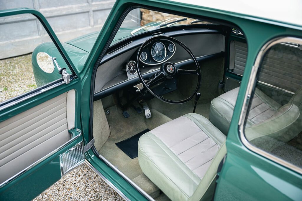 Austin Mini Cooper S mk1 1071 Almond Green 1964 à vendre occasion My Mini Revolution Paris