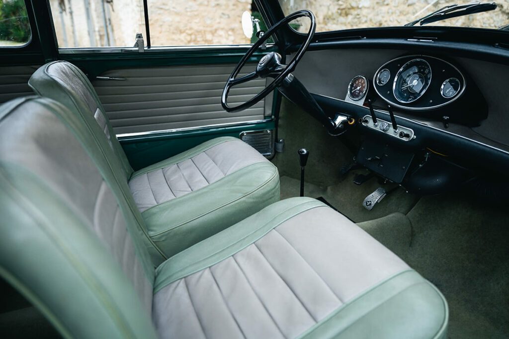 Austin Mini Cooper S mk1 1071 Almond Green 1964 à vendre occasion My Mini Revolution Paris
