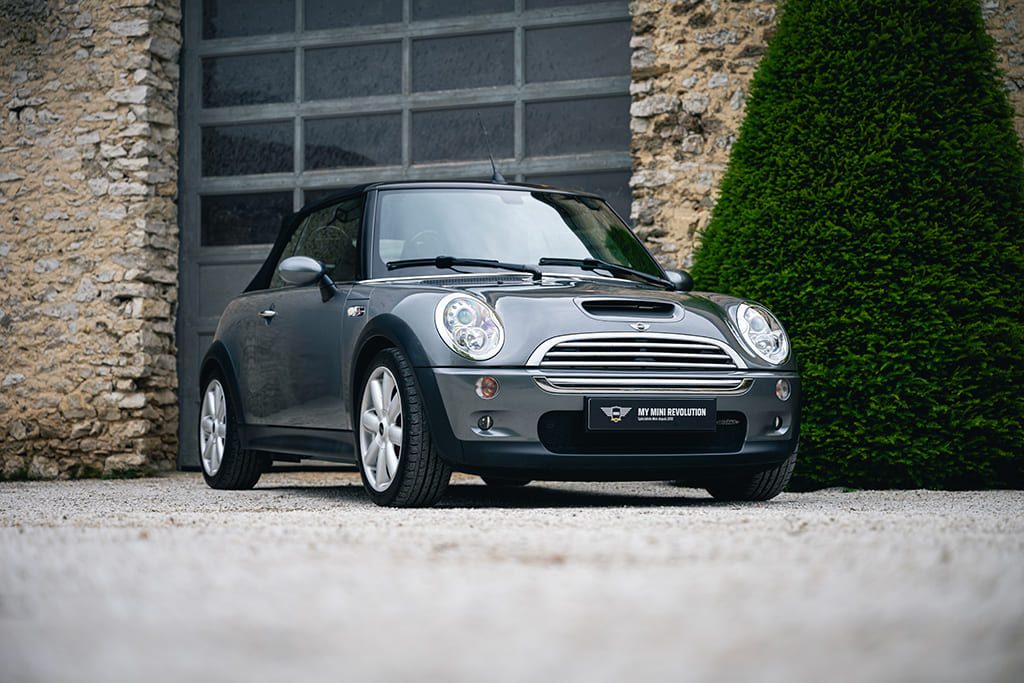 Mini Cooper S JCW John Cooper Works Cabriolet factory R52 R53 gray for sale used My Mini Revolution Paris