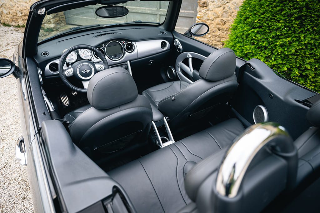 Mini Cooper S JCW John Cooper Works Cabriolet factory R52 R53 gray for sale used My Mini Revolution Paris