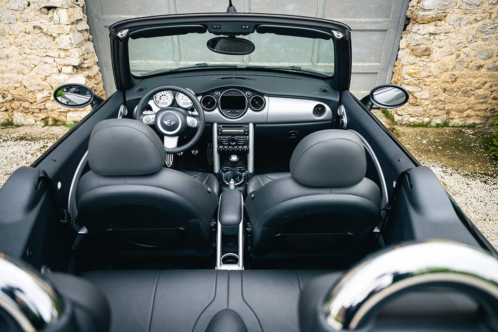 Mini Cooper S JCW John Cooper Works Cabriolet factory R52 R53 gray for sale used My Mini Revolution Paris