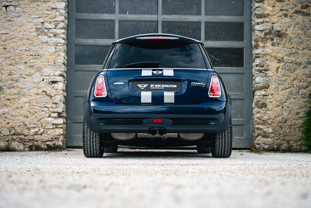 Mini Cooper S Checkmate John Cooper Works JCW Hatch R53 210hp blue for sale used My Mini Revolution Paris