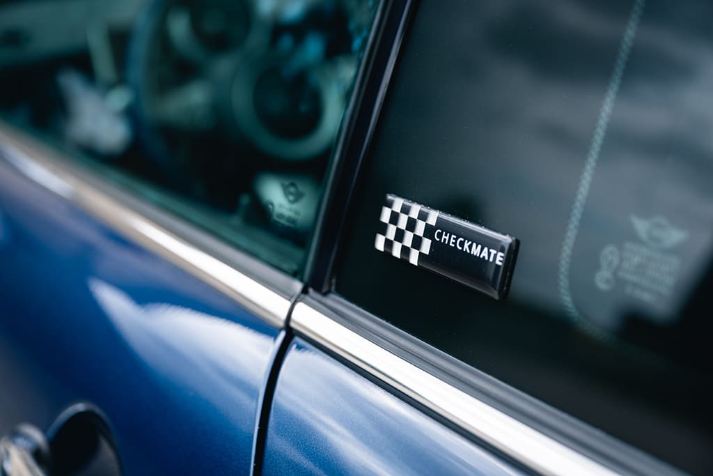 Mini Cooper S Checkmate John Cooper Works JCW Hatch R53 210hp blue for sale used My Mini Revolution Paris