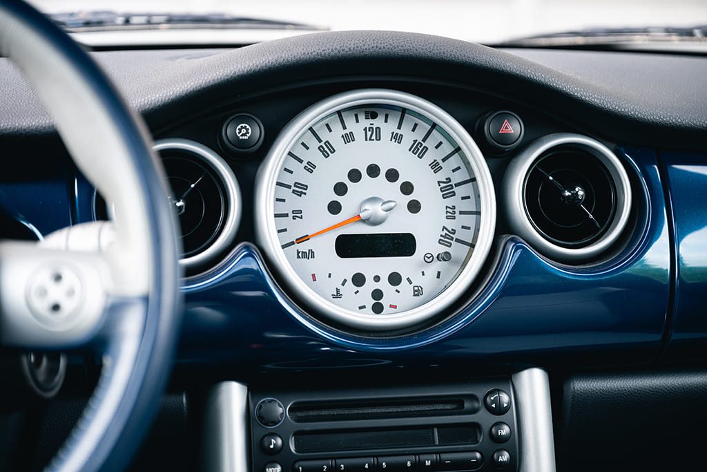 Mini Cooper S Checkmate John Cooper Works JCW Hatch R53 210hp blue for sale used My Mini Revolution Paris