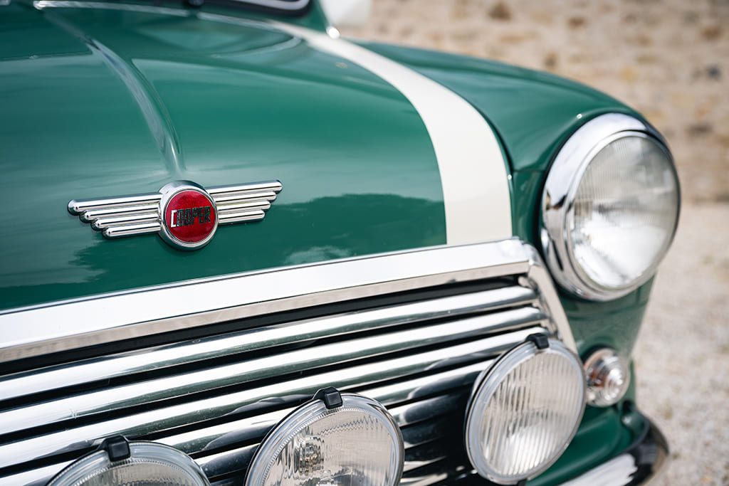 Mini 1.3 MPI Cooper Sport 5 Works almond green for sale rare occasion My Mini Revolution Paris