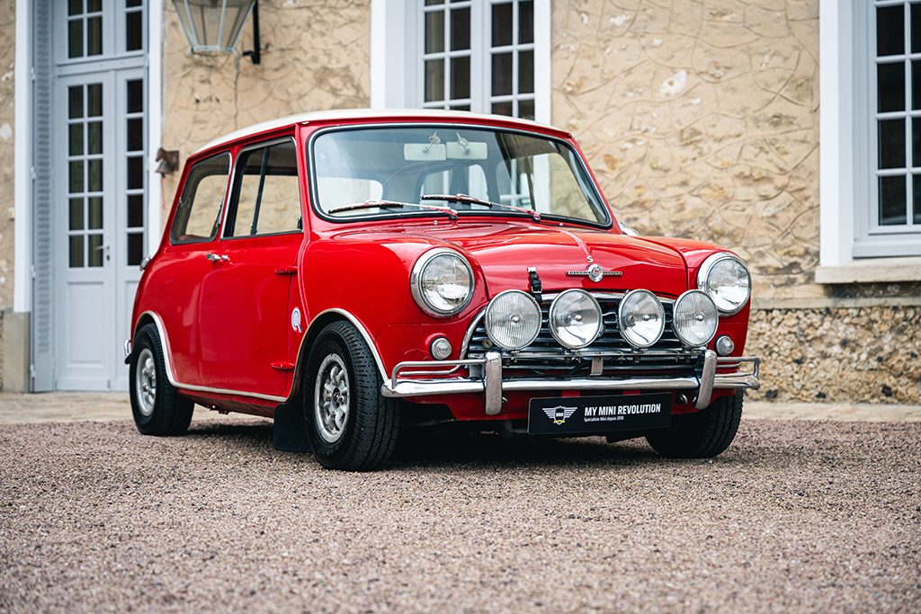 Mini Cooper S mk1 1275cc 1966 Red Tartan Red My Mini Revolution car for sale used Paris