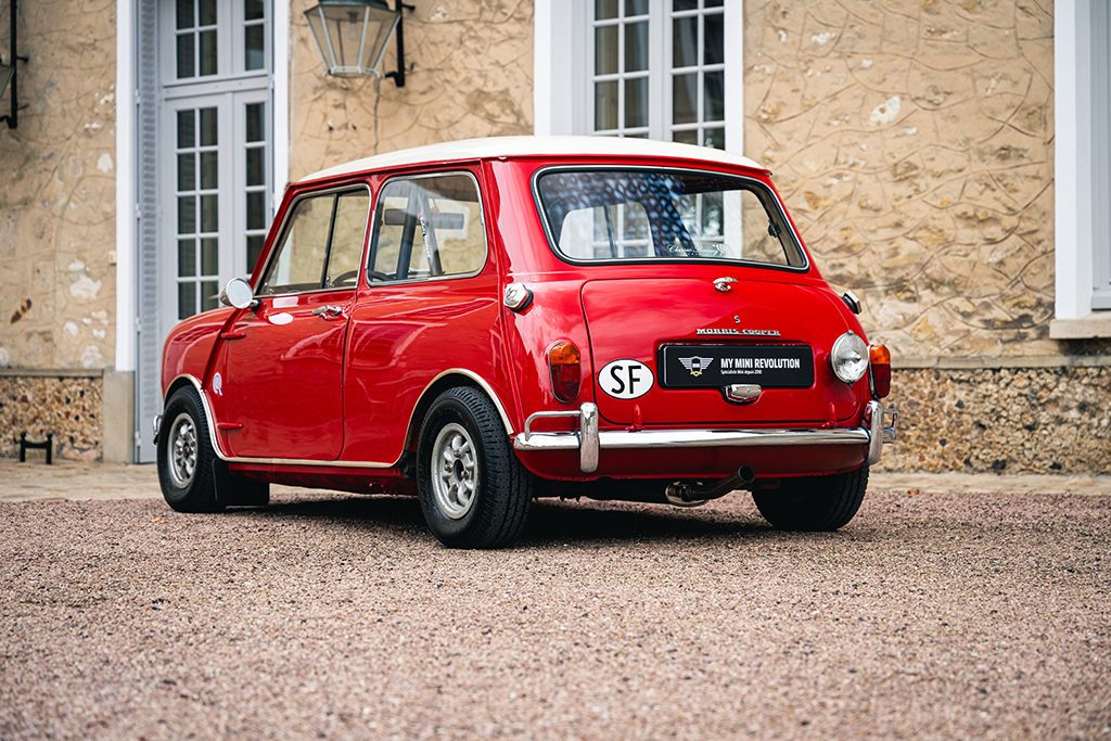 Mini Cooper S mk1 1275cc 1966 Red Tartan Red My Mini Revolution car for sale used Paris