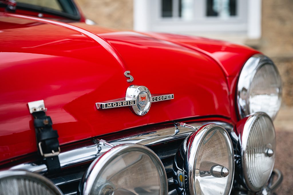 Mini Cooper S mk1 1275cc 1966 Red Tartan Red My Mini Revolution car for sale used Paris