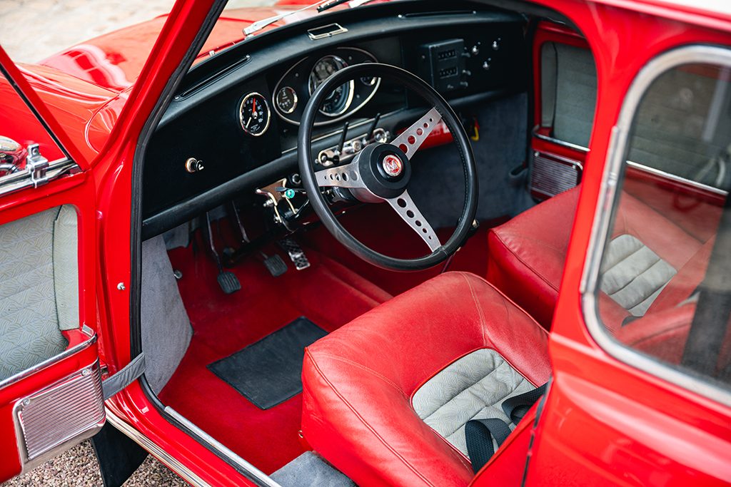 Mini Cooper S mk1 1275cc 1966 Red Tartan Red My Mini Revolution car for sale used Paris