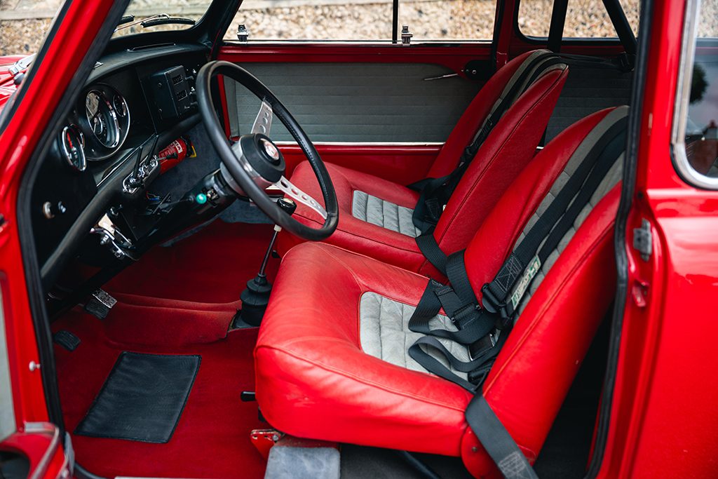 Mini Cooper S mk1 1275cc 1966 Red Tartan Red My Mini Revolution car for sale used Paris