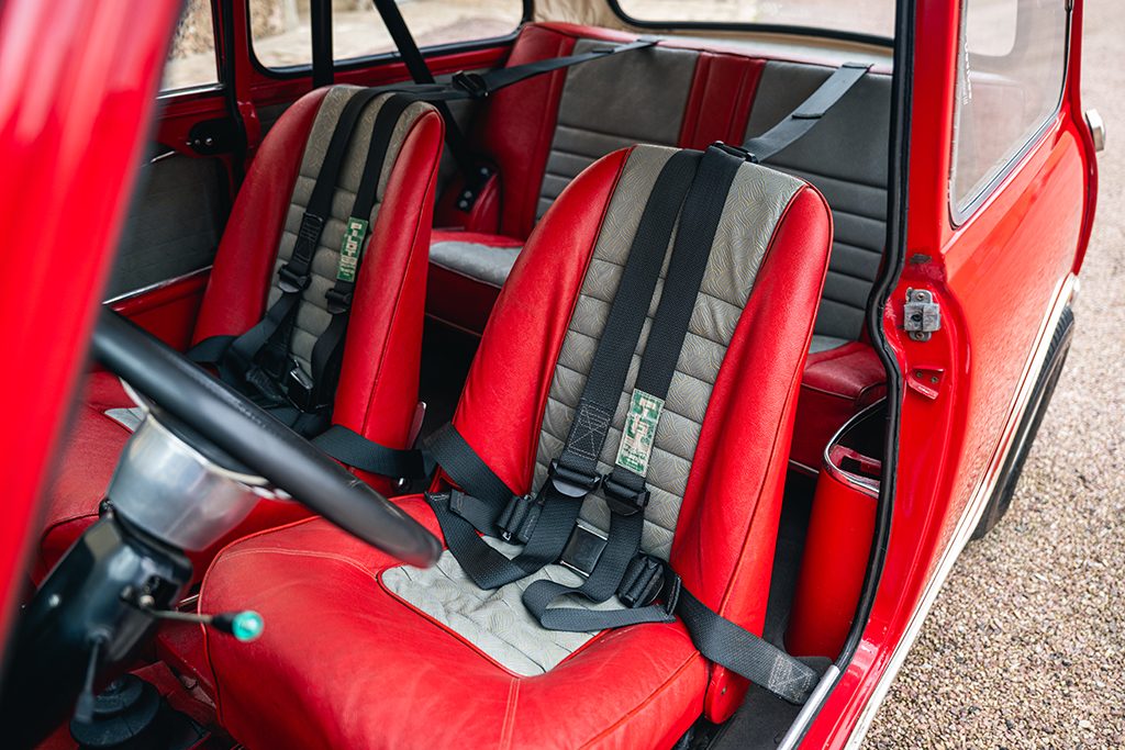 Mini Cooper S mk1 1275cc 1966 Red Tartan Red My Mini Revolution car for sale used Paris