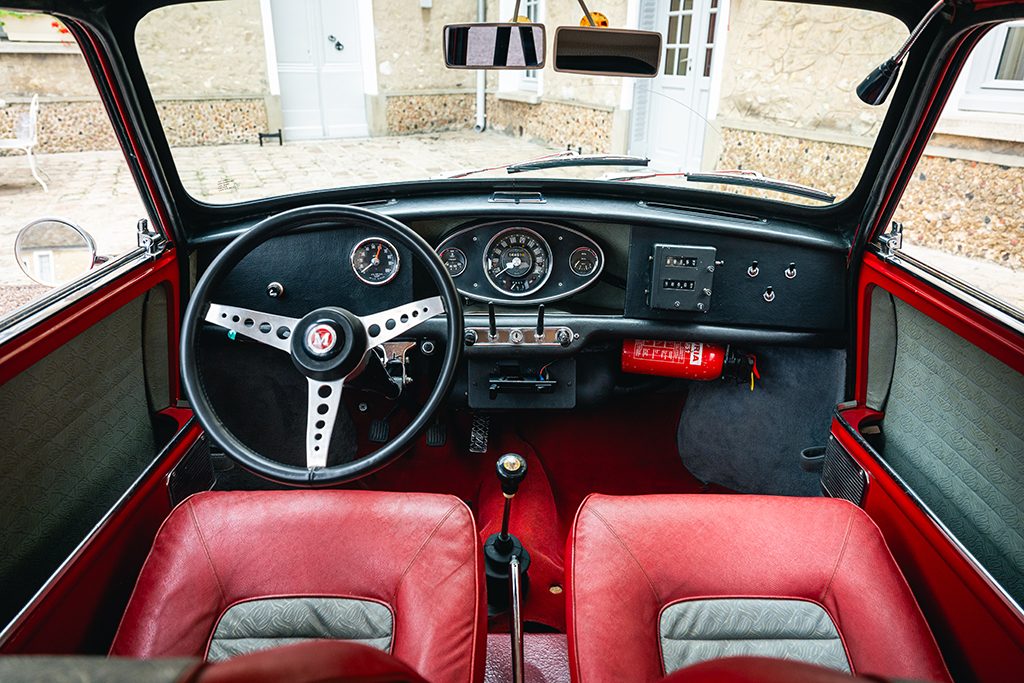 Mini Cooper S mk1 1275cc 1966 Red Tartan Red My Mini Revolution car for sale used Paris