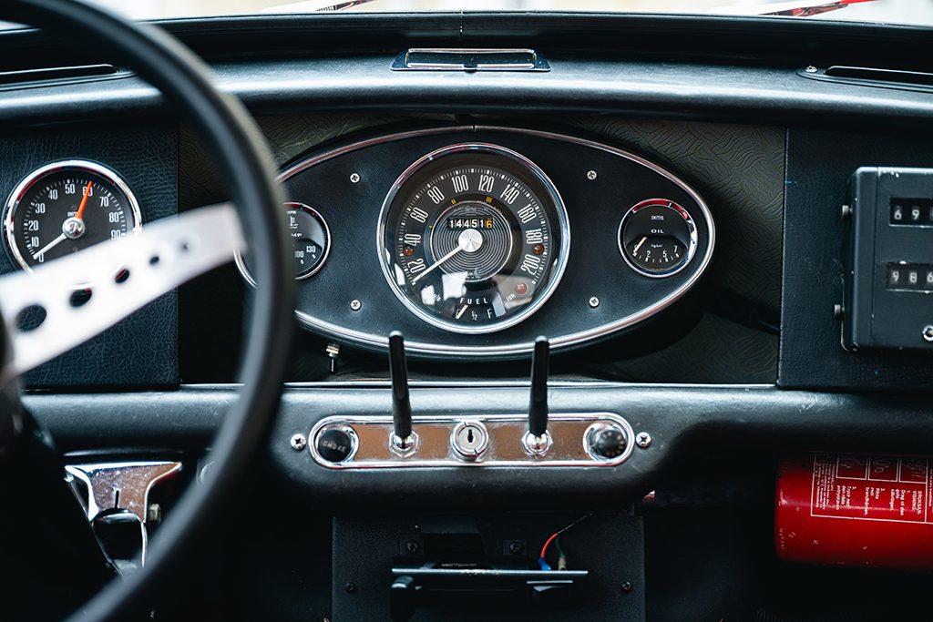 Mini Cooper S mk1 1275cc 1966 Red Tartan Red My Mini Revolution car for sale used Paris