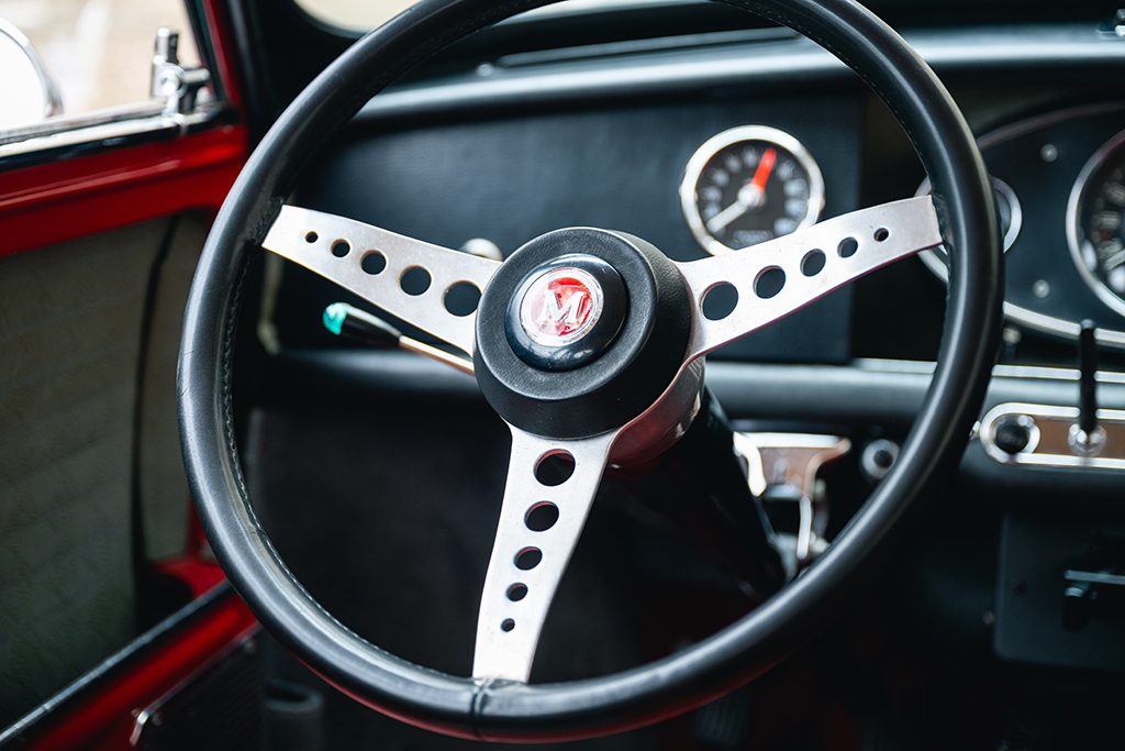 Mini Cooper S mk1 1275cc 1966 Red Tartan Red My Mini Revolution car for sale used Paris