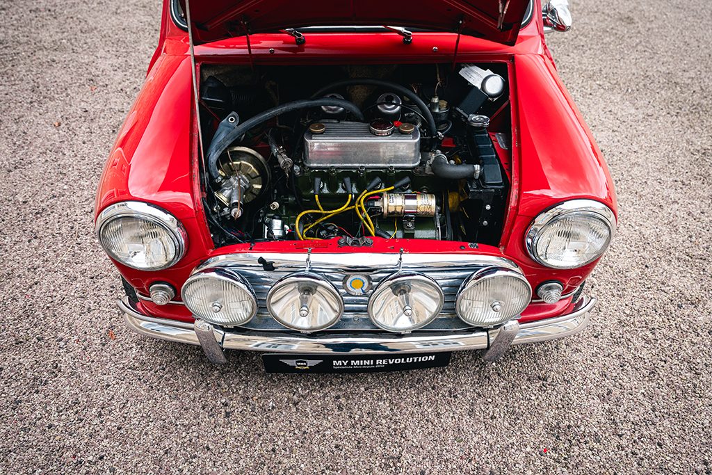 Mini Cooper S mk1 1275cc 1966 Red Tartan Red My Mini Revolution car for sale used Paris