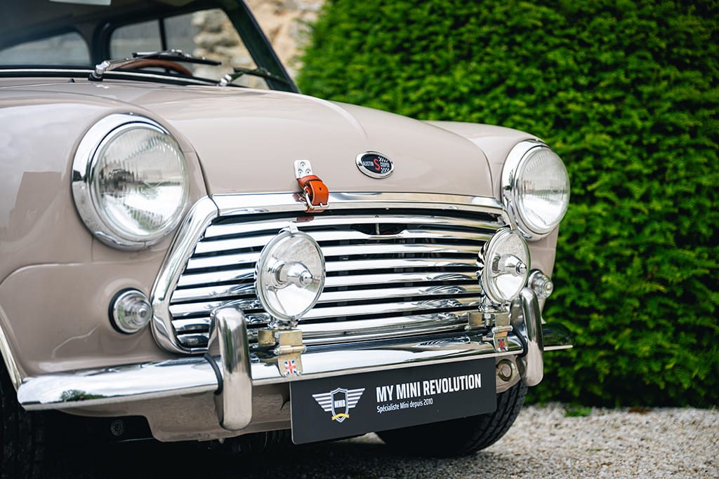 Mini Cooper S mk2 1969 sand beige for sale used My Mini Revolution Paris