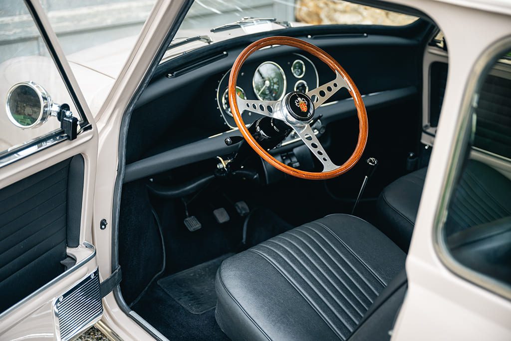 Mini Cooper S mk2 1969 sand beige for sale used My Mini Revolution Paris
