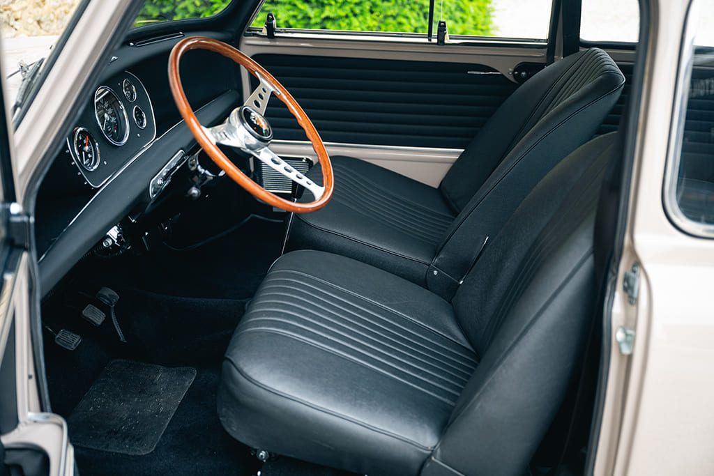 Mini Cooper S mk2 1969 sand beige for sale used My Mini Revolution Paris