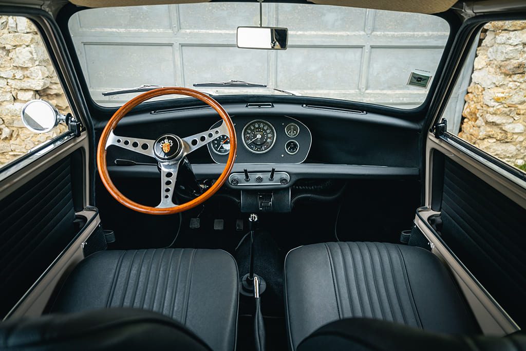 Mini Cooper S mk2 1969 sand beige for sale used My Mini Revolution Paris