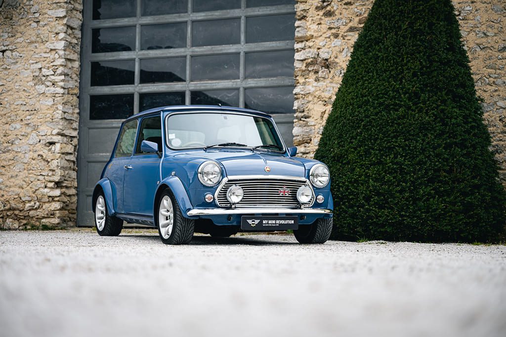 Mini MPI 40th Anniversary Island Blue RHD 1999 for sale used My Mini Revolution Paris