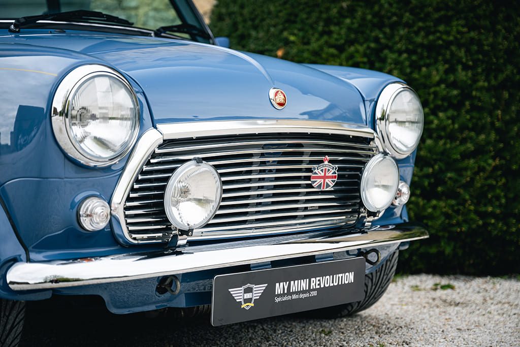 Mini MPI 40th Anniversary Island Blue RHD 1999 for sale used My Mini Revolution Paris