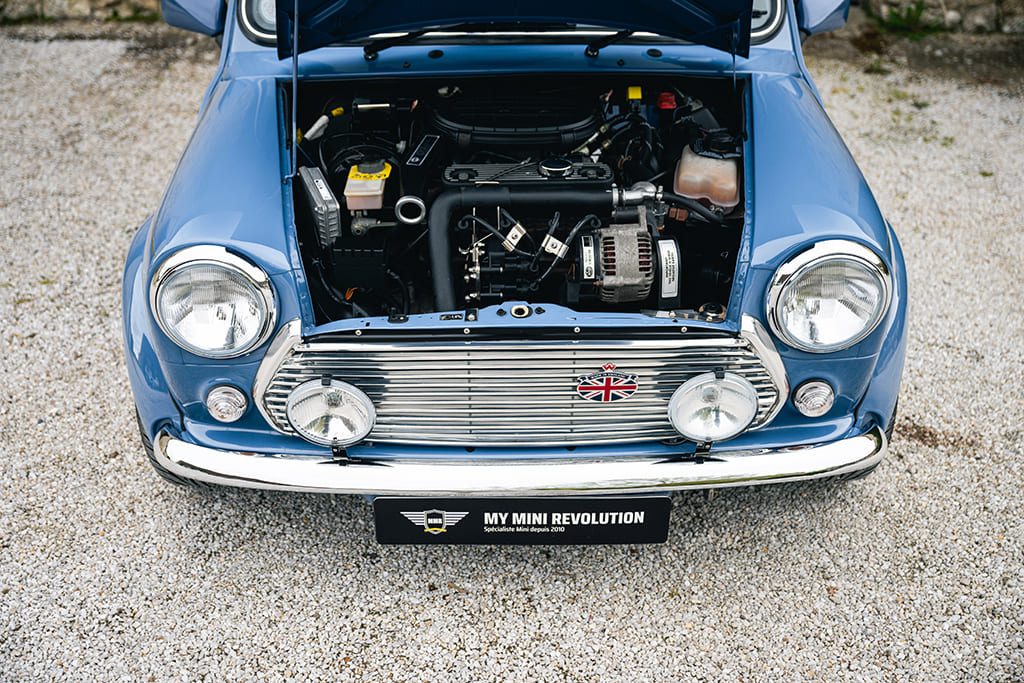 Mini MPI 40th Anniversary Island Blue RHD 1999 for sale used My Mini Revolution Paris