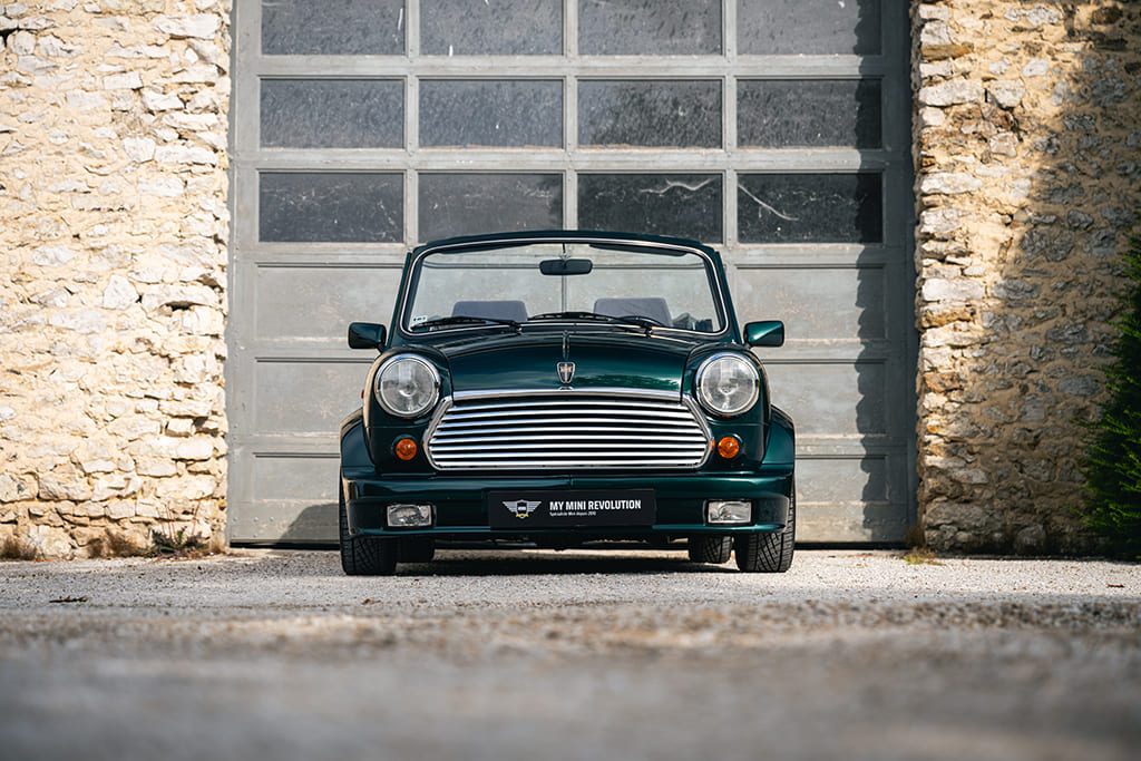 Mini Rover Cabriolet factory British Racing Green green mk2 1996 My Mini Revolution used car for sale Paris