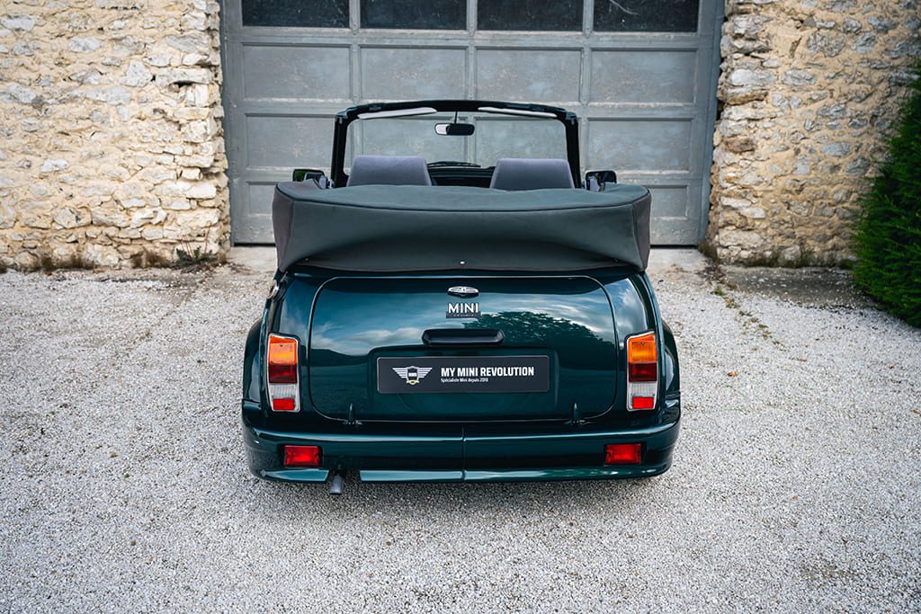 Mini Rover Cabriolet factory British Racing Green green mk2 1996 My Mini Revolution used car for sale Paris