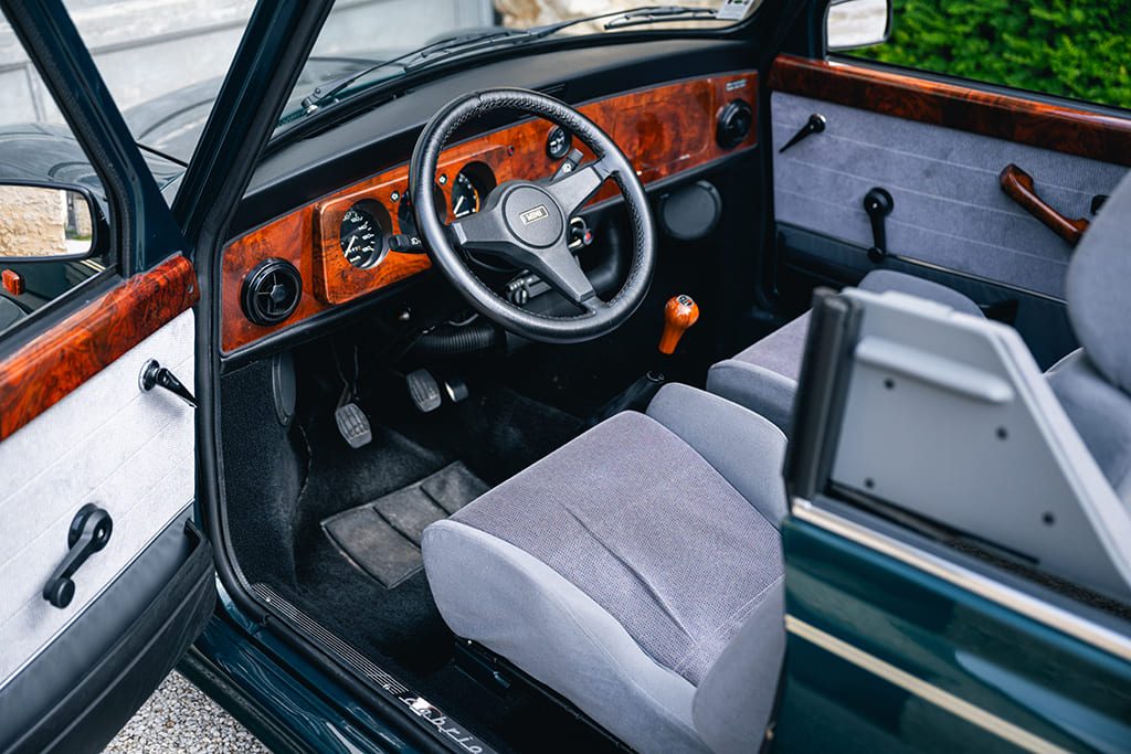 Mini Rover Cabriolet factory British Racing Green green mk2 1996 My Mini Revolution used car for sale Paris