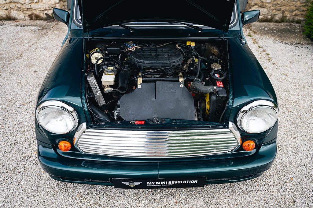Mini Rover Cabriolet factory British Racing Green green mk2 1996 My Mini Revolution used car for sale Paris