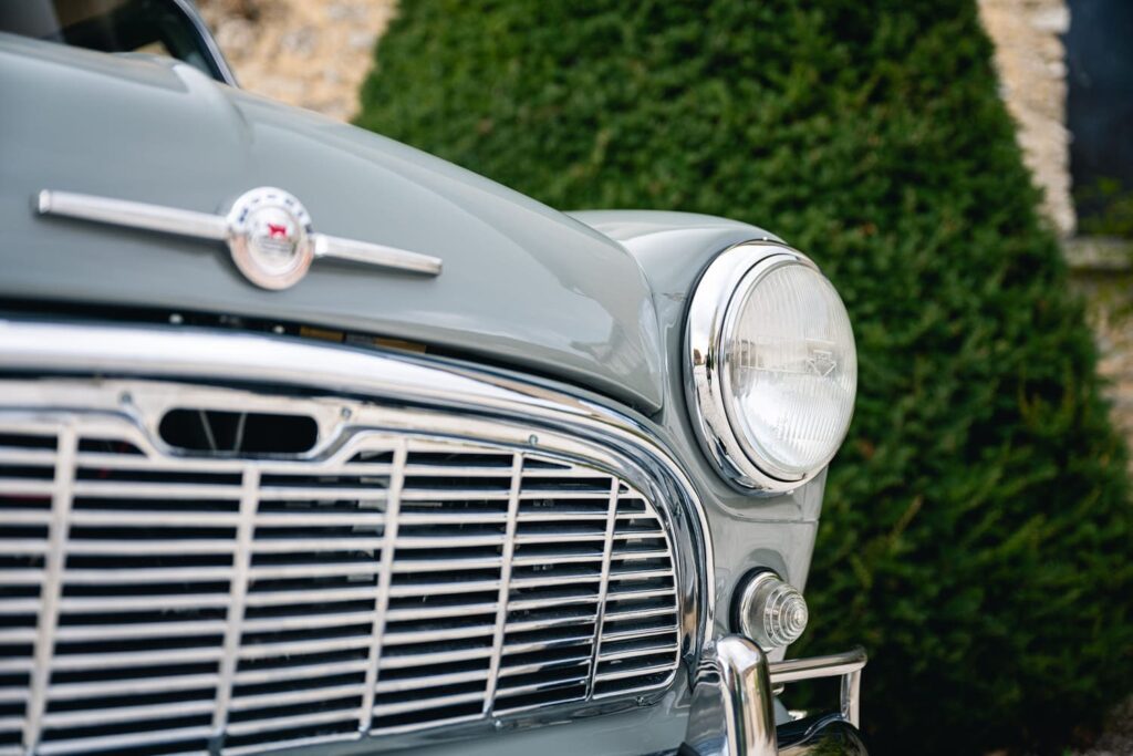 Morris Mini Traveller Flat Roof Tweed Grey 1962 à vendre restauration intégrale origine occasion My Mini Revolution Paris