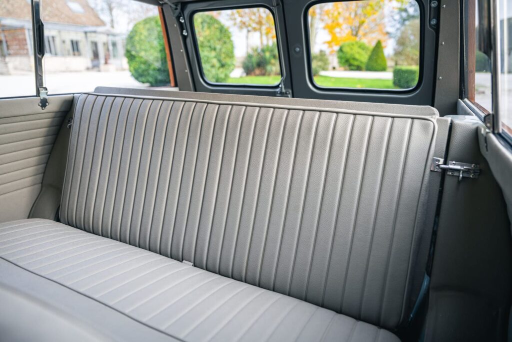 Morris Mini Traveller Flat Roof Tweed Grey 1962 à vendre restauration intégrale origine occasion My Mini Revolution Paris