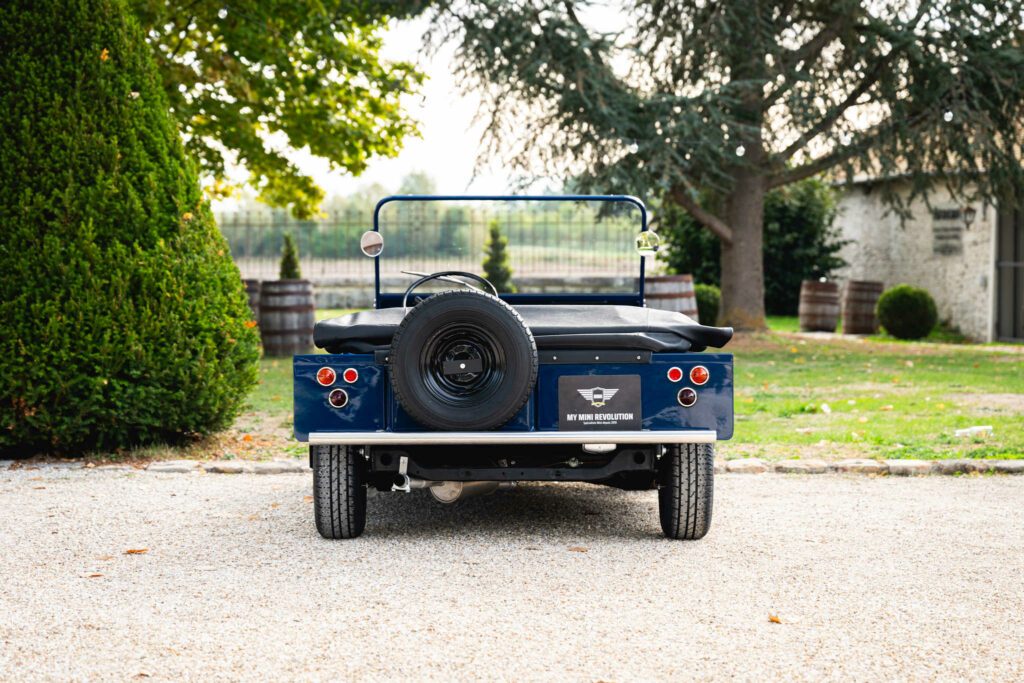 1968 Austin Mini Moke MK2 Blue for sale, collector's item, fully restored, Paris, France. Showroom: Houdan Bazainville, USA. Classics Mini, My Mini Revolution