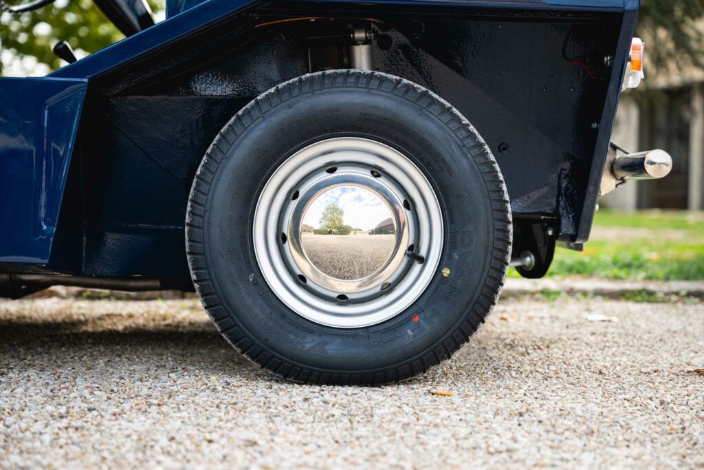 1968 Austin Mini Moke MK2 Blue for sale, collector's item, fully restored, Paris, France. Showroom: Houdan Bazainville, USA. Classics Mini, My Mini Revolution