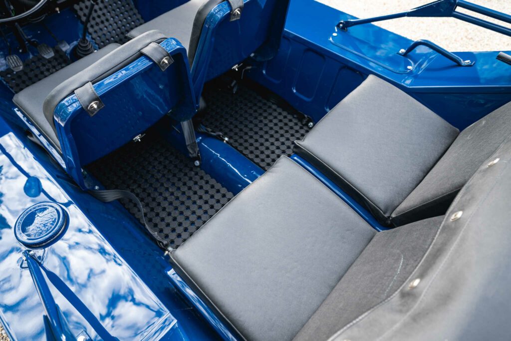 1968 Austin Mini Moke MK2 Blue for sale, collector's item, fully restored, Paris, France. Showroom: Houdan Bazainville, USA. Classics Mini, My Mini Revolution