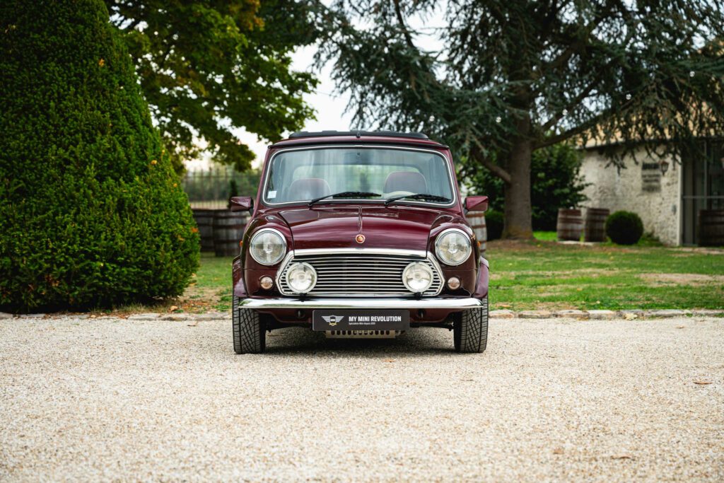 mini 1 3 mpi 40th anniversary ac sunroof bva automatic mulberry red 1999 for sale à vendre occasion collector collection showroom paris france usa classics mini my mini revolution