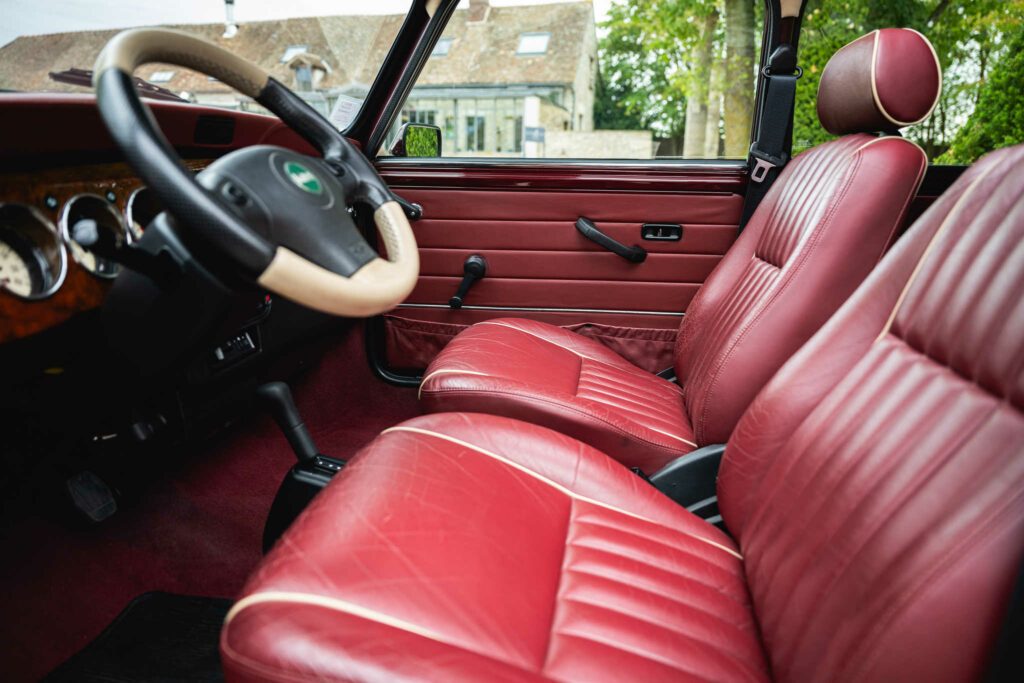 mini 1 3 mpi 40th anniversary ac sunroof bva automatic mulberry red 1999 for sale à vendre occasion collector collection showroom paris france usa classics mini my mini revolution