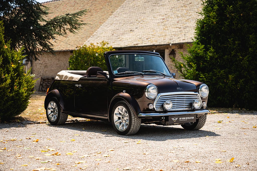 mini 1.3 MPI convertible décapotable sunroof by mmr tailormade #129 chocolat choclate brown marron chic car collection collector rare fromnew bazainville paris france classics mini my mini revolution 1997 USA