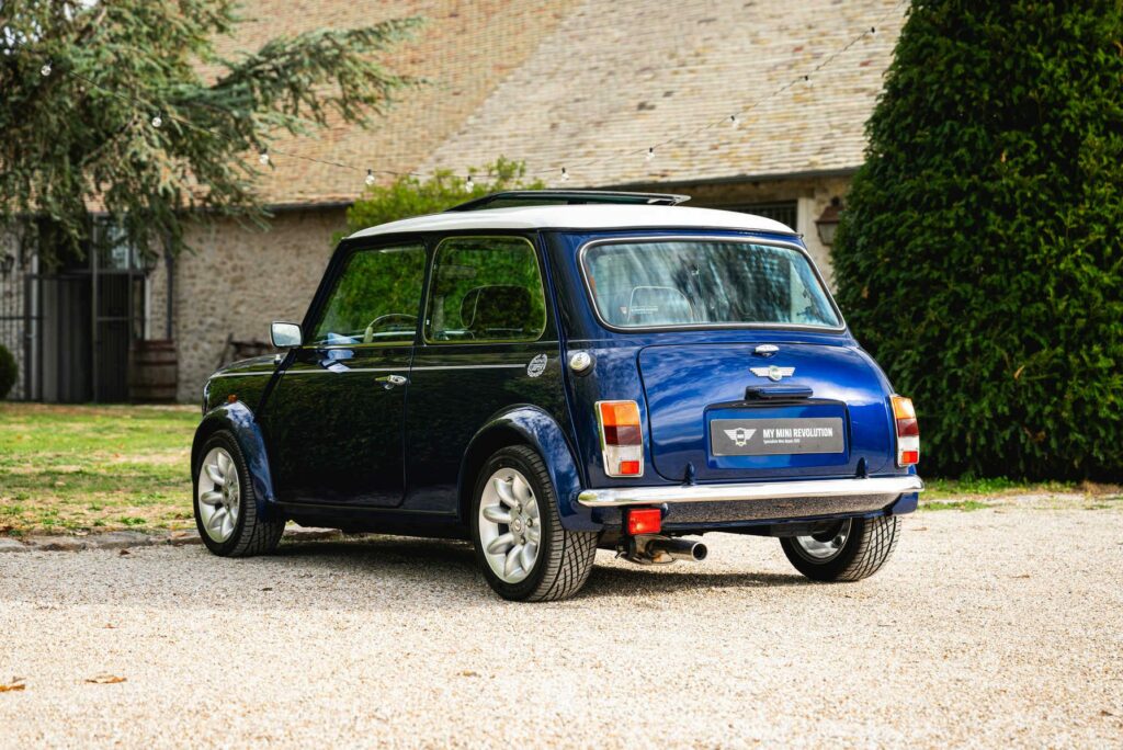 Mini 1.3 MPI Cooper Sportspack azul Tahití 1998 en venta, usado, colección, coleccionista, techo corredizo, sala de exposición, París, Francia, EE. UU. en venta, clásicos raros, Mini, mi Mini Revolution