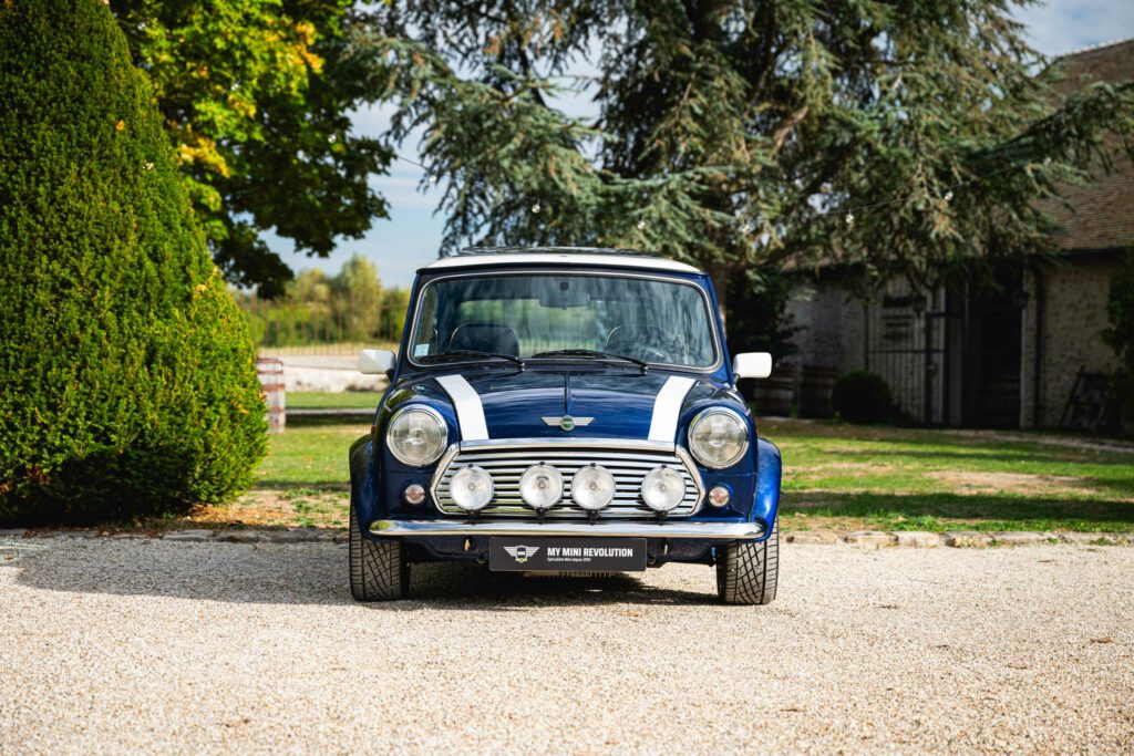 Mini 1.3 MPI Cooper Sportspack azul Tahití 1998 en venta, usado, colección, coleccionista, techo corredizo, sala de exposición, París, Francia, EE. UU. en venta, clásicos raros, Mini, mi Mini Revolution
