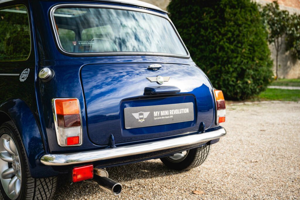 Mini 1.3 MPI Cooper Sportspack azul Tahití 1998 en venta, usado, colección, coleccionista, techo corredizo, sala de exposición, París, Francia, EE. UU. en venta, clásicos raros, Mini, mi Mini Revolution