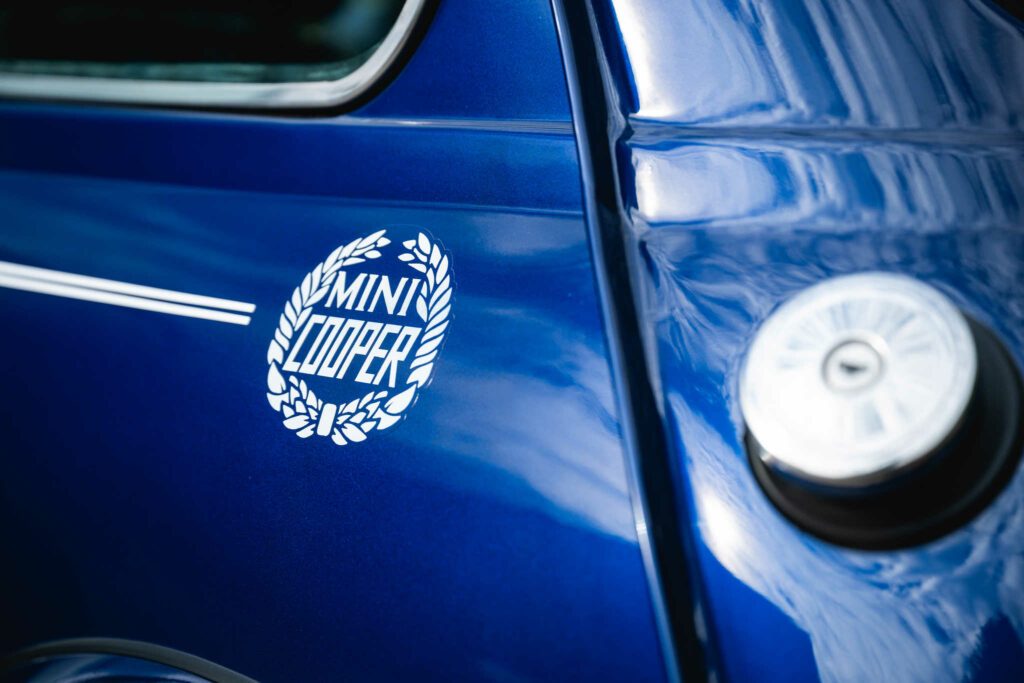 Mini 1.3 MPI Cooper Sportspack azul Tahití 1998 en venta, usado, colección, coleccionista, techo corredizo, sala de exposición, París, Francia, EE. UU. en venta, clásicos raros, Mini, mi Mini Revolution