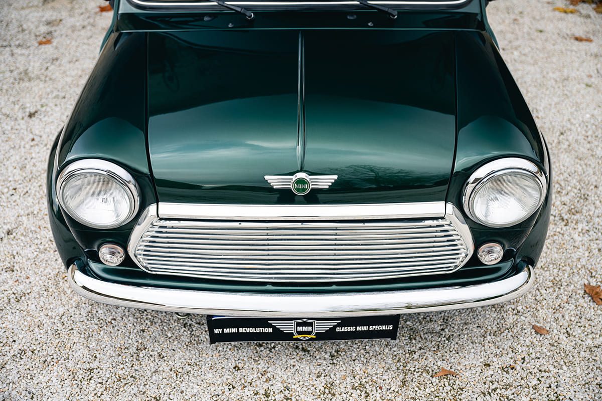 Mini 1.3 MPI Knightbridge air conditioning British Racing Green 2000 for sale used My Mini Revolution Paris