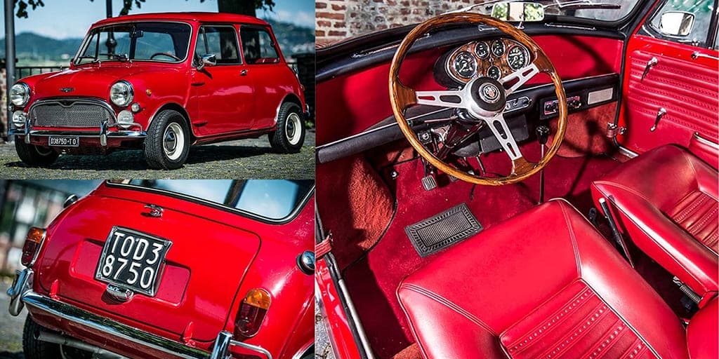 mini cooper 1300s enzo ferrari rouge
