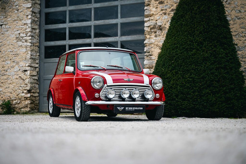 Mini Cooper 1.3 MPI jantes 12" rouge Solar Red 1996 à vendre occasion My Mini Revolution Paris
