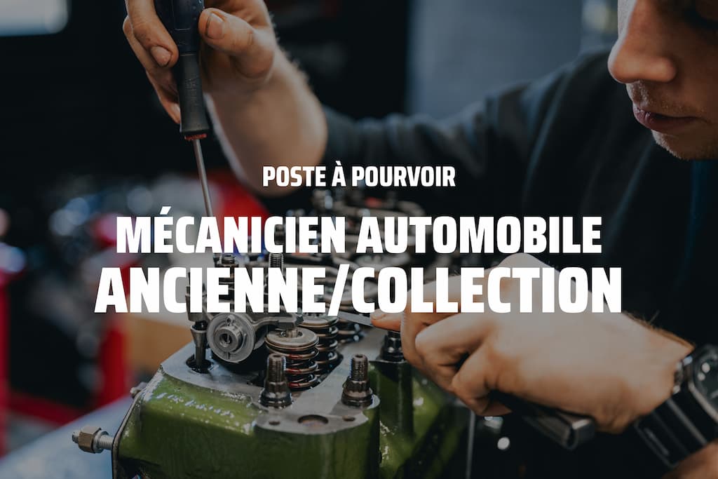 visuel annonce recrutement job mecanicien automobile